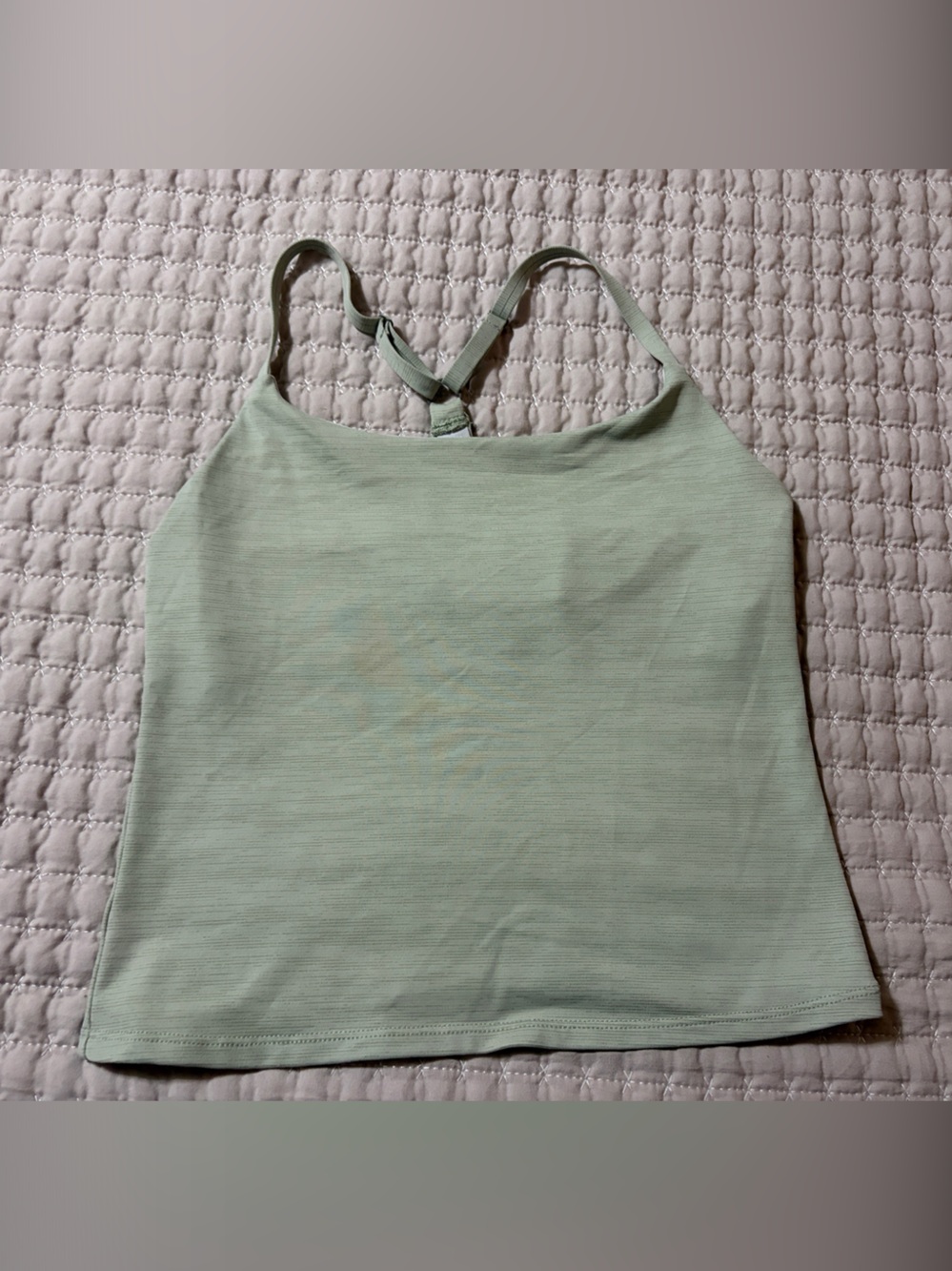 Outdoor Voices Light Green Women's Tank Top - Sleeveless Casual Cami